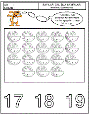 sayılar çizgi çalımaları